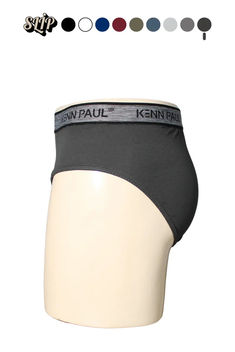 Kenn Paul 3'lü Erkek Düz Pamuklu Koyu Renk Boxer | Slip Boxer