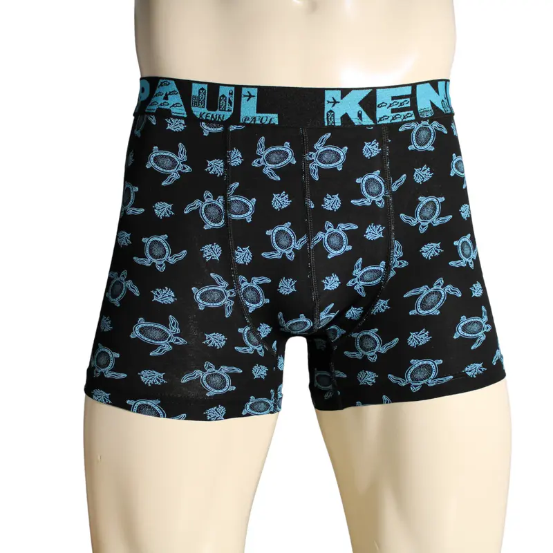 Kenn Paul Erkek Desenli Pamuklu Lüks Boxer | Yumuşak Kumaş | Rahat Boxer