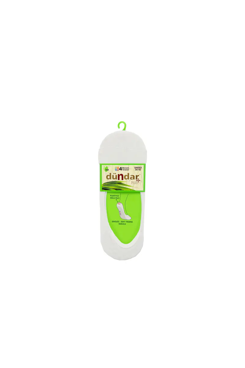 Dündar Çorap 4 Mevsim 12'li Unisex Bambu Babet 36-40 Çorap