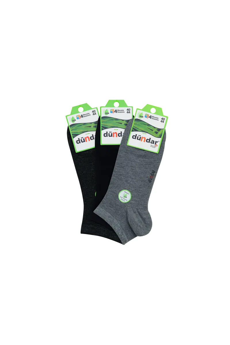 Dündar Çorap 4 Mevsim 12'li Erkek Bambu Soket (Patik) 40-44
