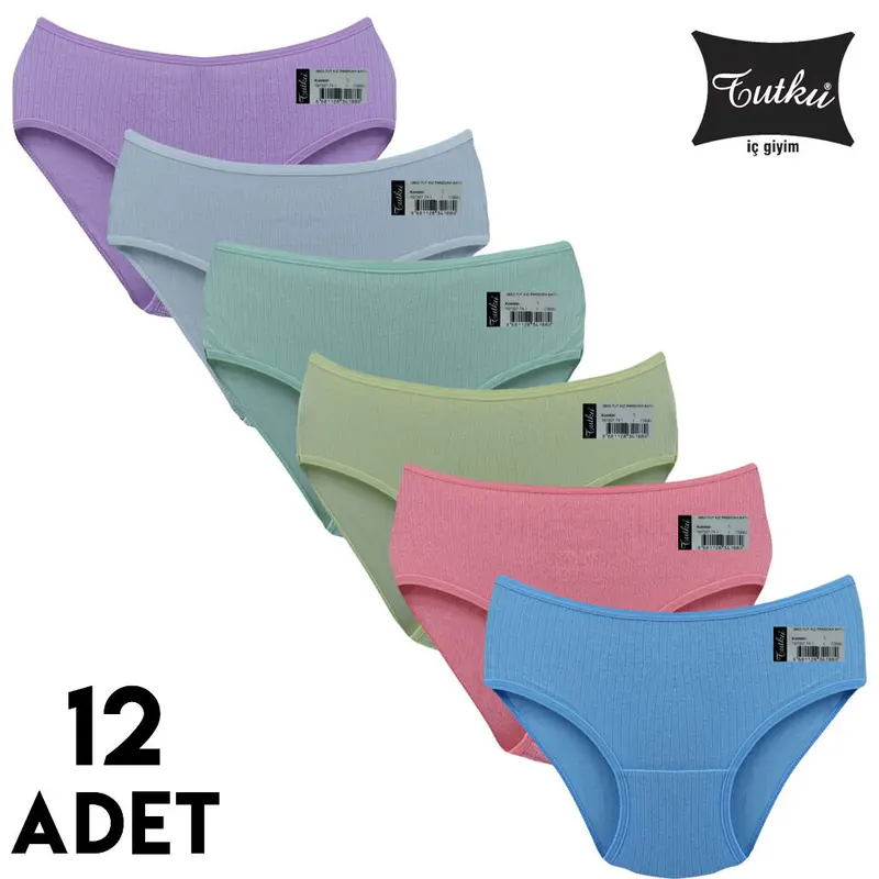 Tutku Tutku 0852 Kız Çocuk Pandora Külot 12'li