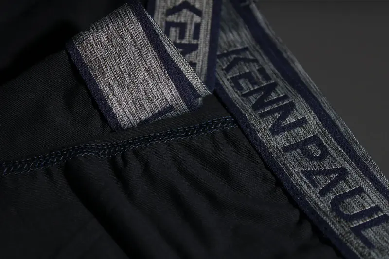 Kenn Paul 3'lü Erkek Düz Mavi Ton Pamuk Boxer Fitted