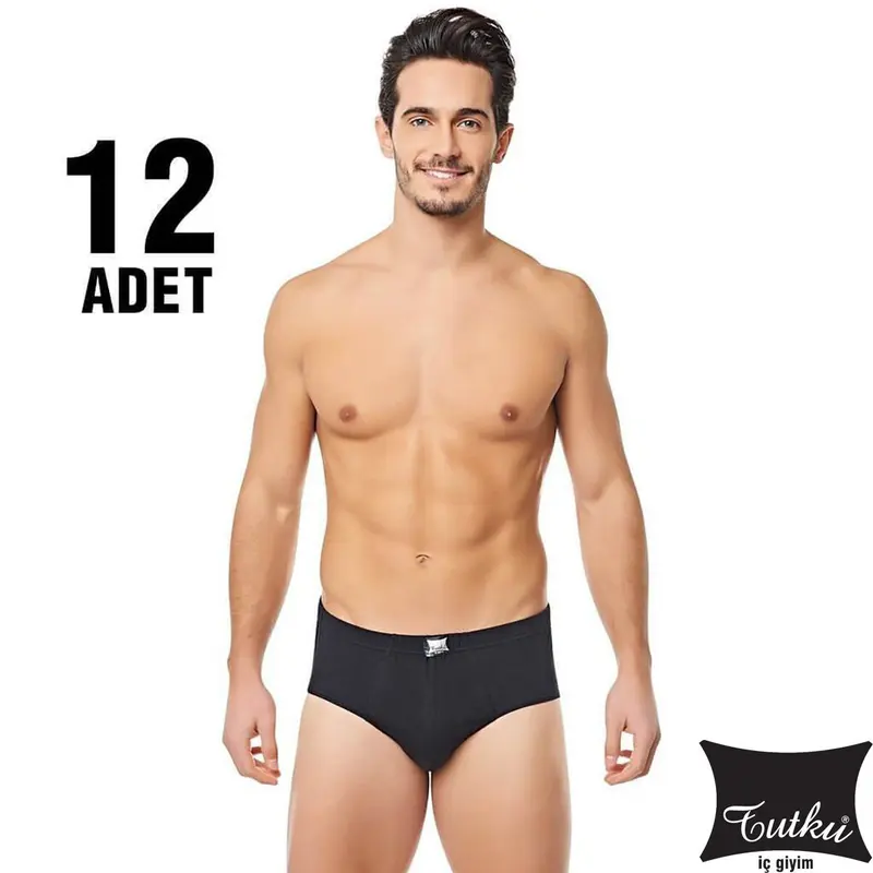 Tutku Tutku 0109 Erkek Renkli Kom Slip Külot 12'li