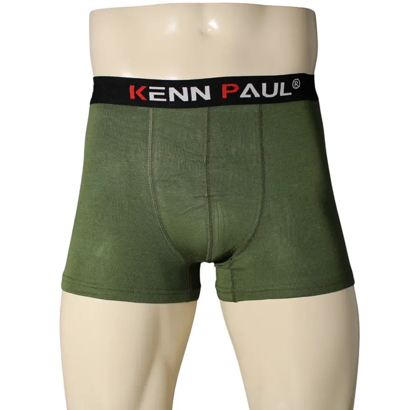 Kenn Paul Erkek Haki Premium Bambu Boxer |Rahat Boxer| Esnek Kumaş