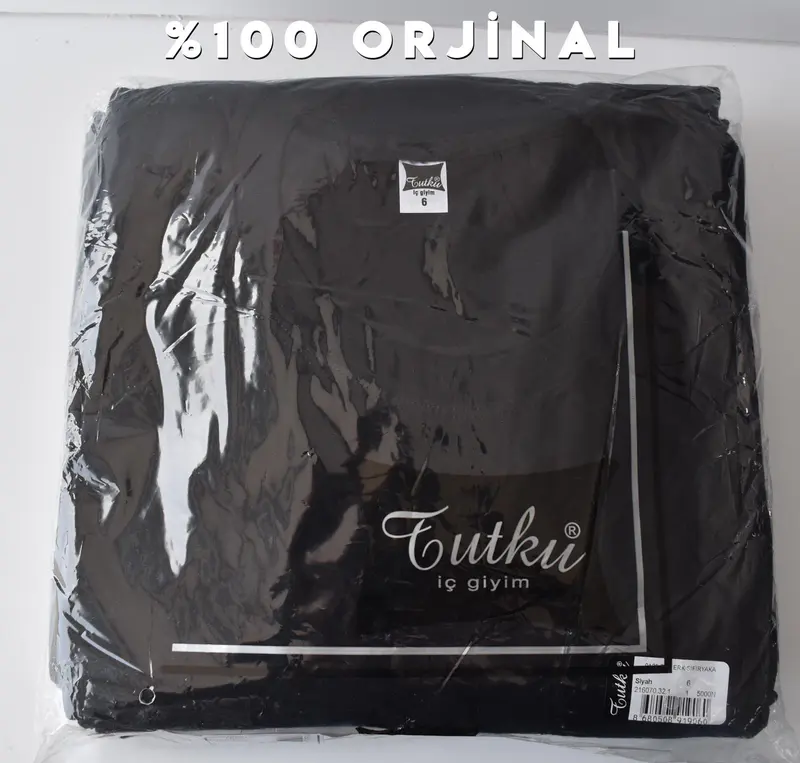 Tutku Tutku 0105 Erkek Renkli Penye Sıfır Yaka Fanila 6'lı