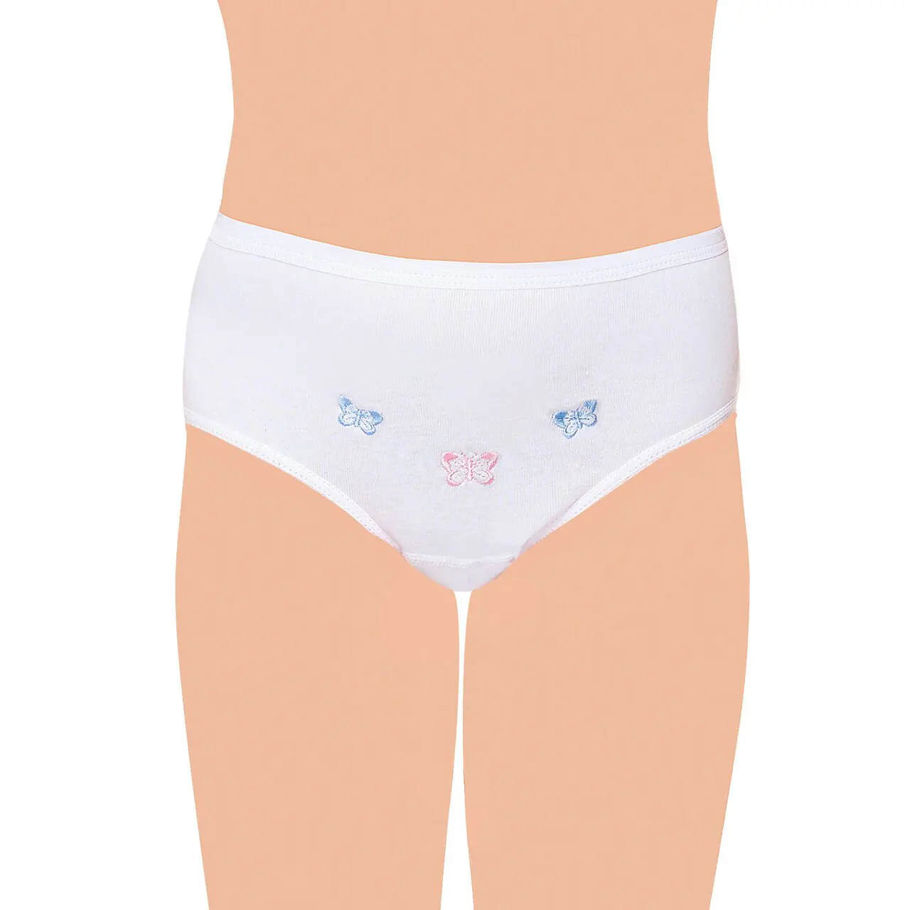 Tutku Tutku 0821 Kız Çocuk İşlemeli Slip Külot 12'li