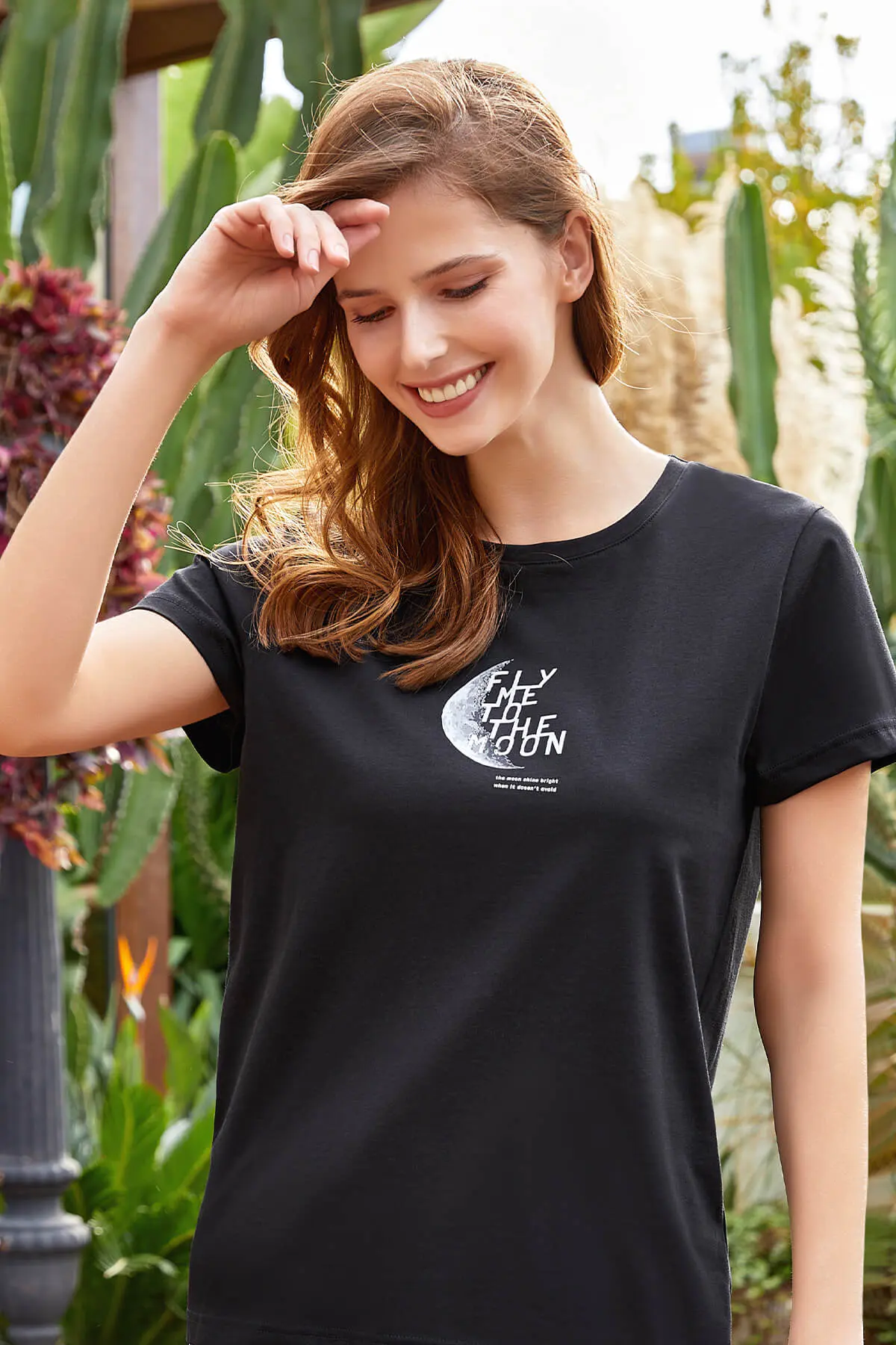 Berrak Berrak 8154 Kadın T-Shirt — Siyah