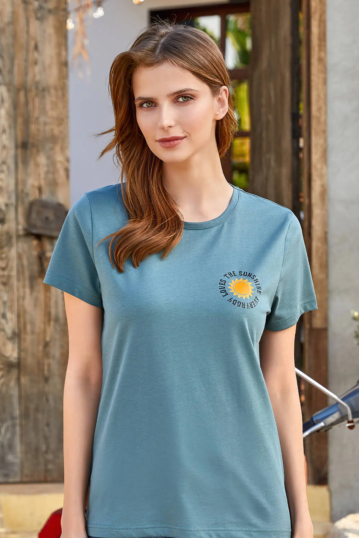 Berrak Kadın 8151 Kadın T-Shirt — Yeşil