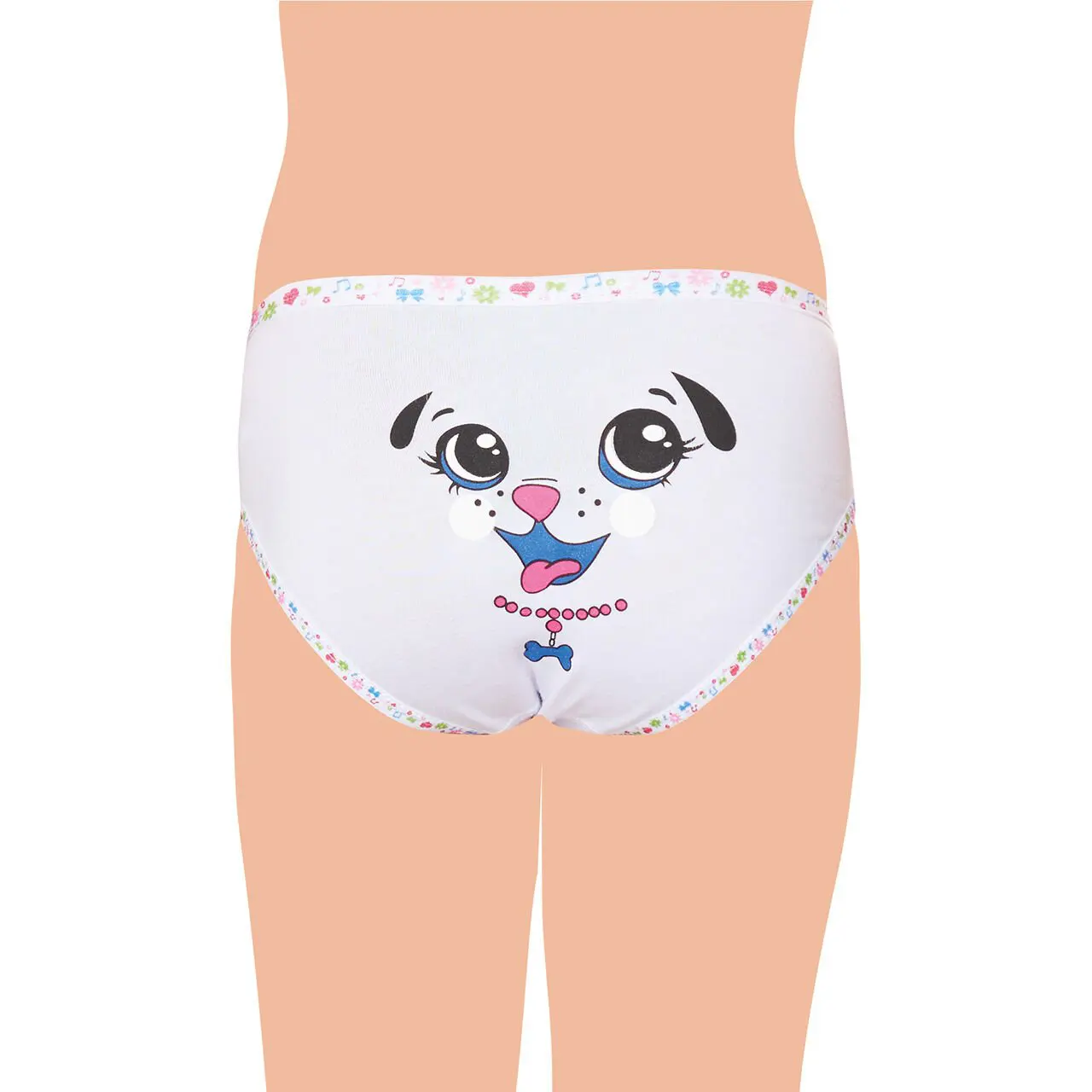 Tutku Tutku 0833 Elastan Arkası Baskılı Kız Çocuk Slip Külot 12'li