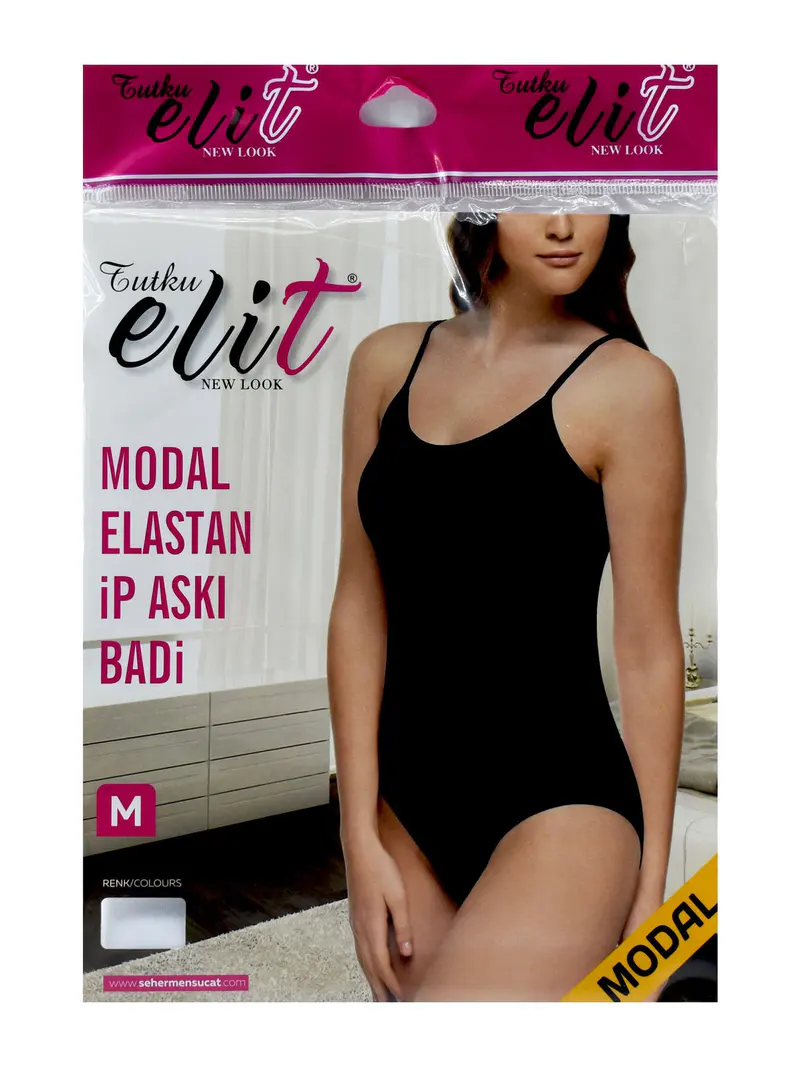 Tutku Tutku Elit 2004 Modal Elestan Bayan İp Askılı Çıtçıtlı Body (Kancalı)