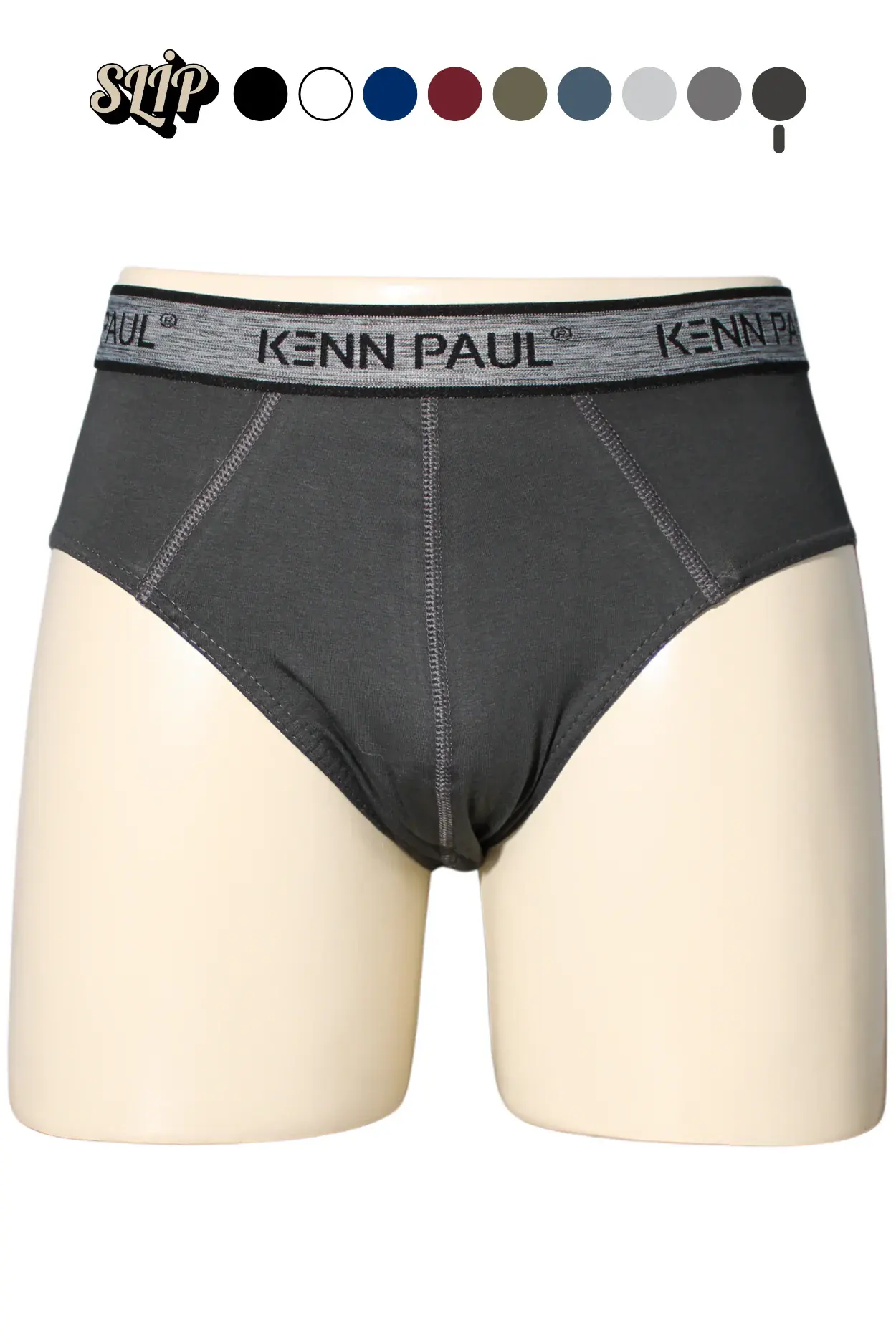 Kenn Paul Erkek Düz Pamuklu Füme Boxer | Slip Boxer