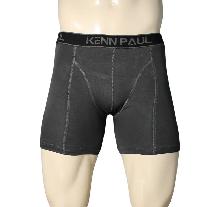 Kenn Paul Bambu Uzun Paçalı Sporcu Boxer - Füme, Nefes Alır, Konforlu