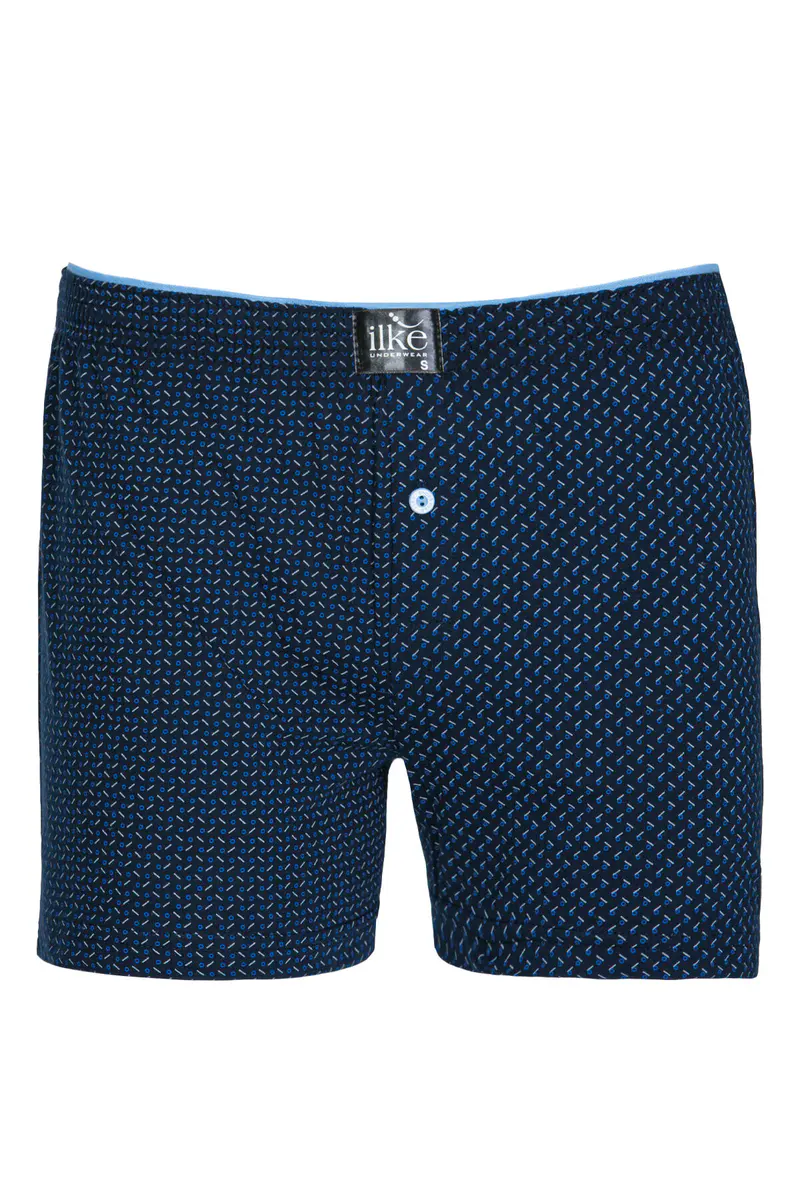 İlke %100 Pamuk Desenli Havlu Bel Boxer