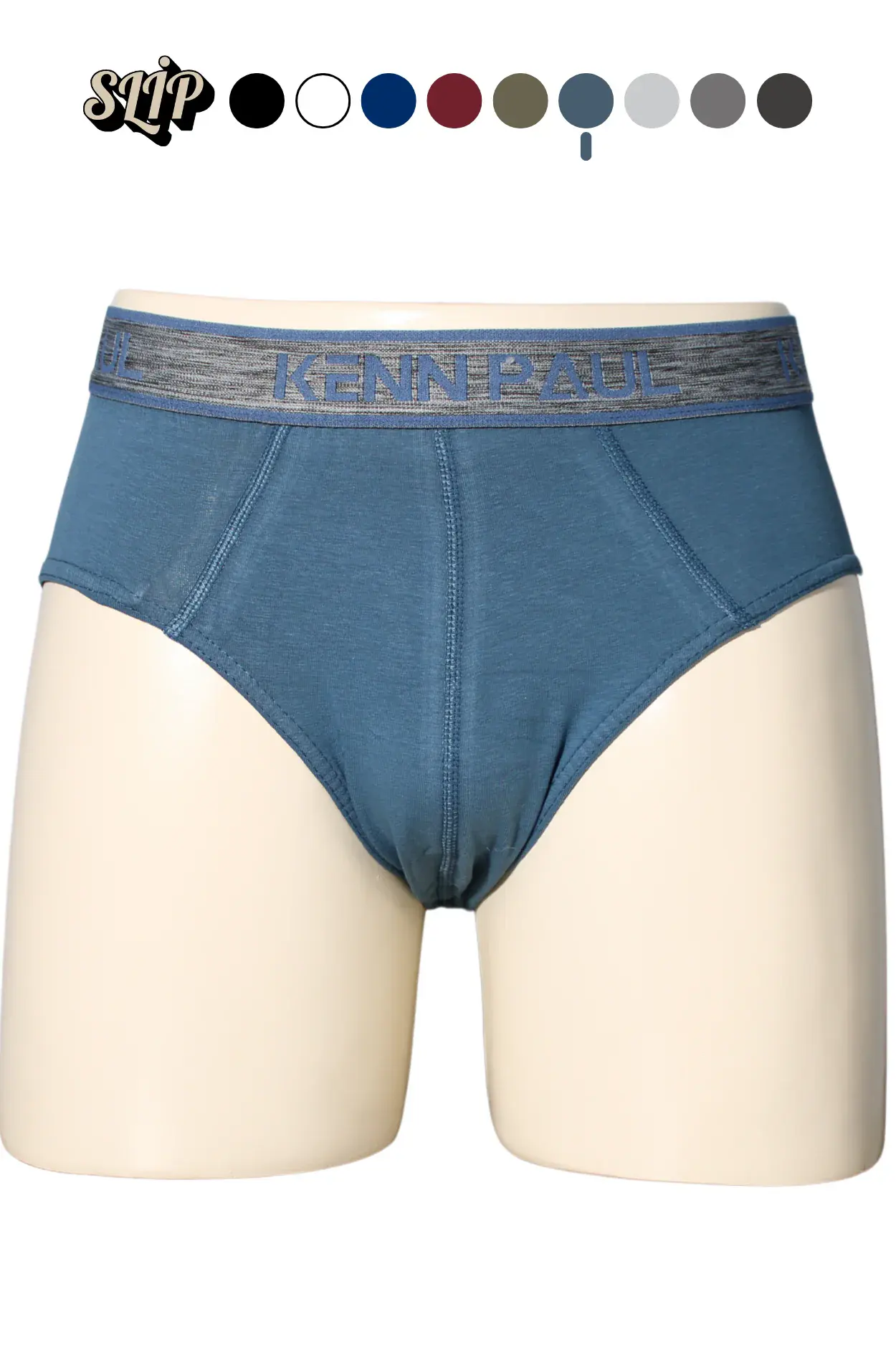 Kenn Paul Erkek Düz Pamuklu İndigo Boxer | Slip Boxer