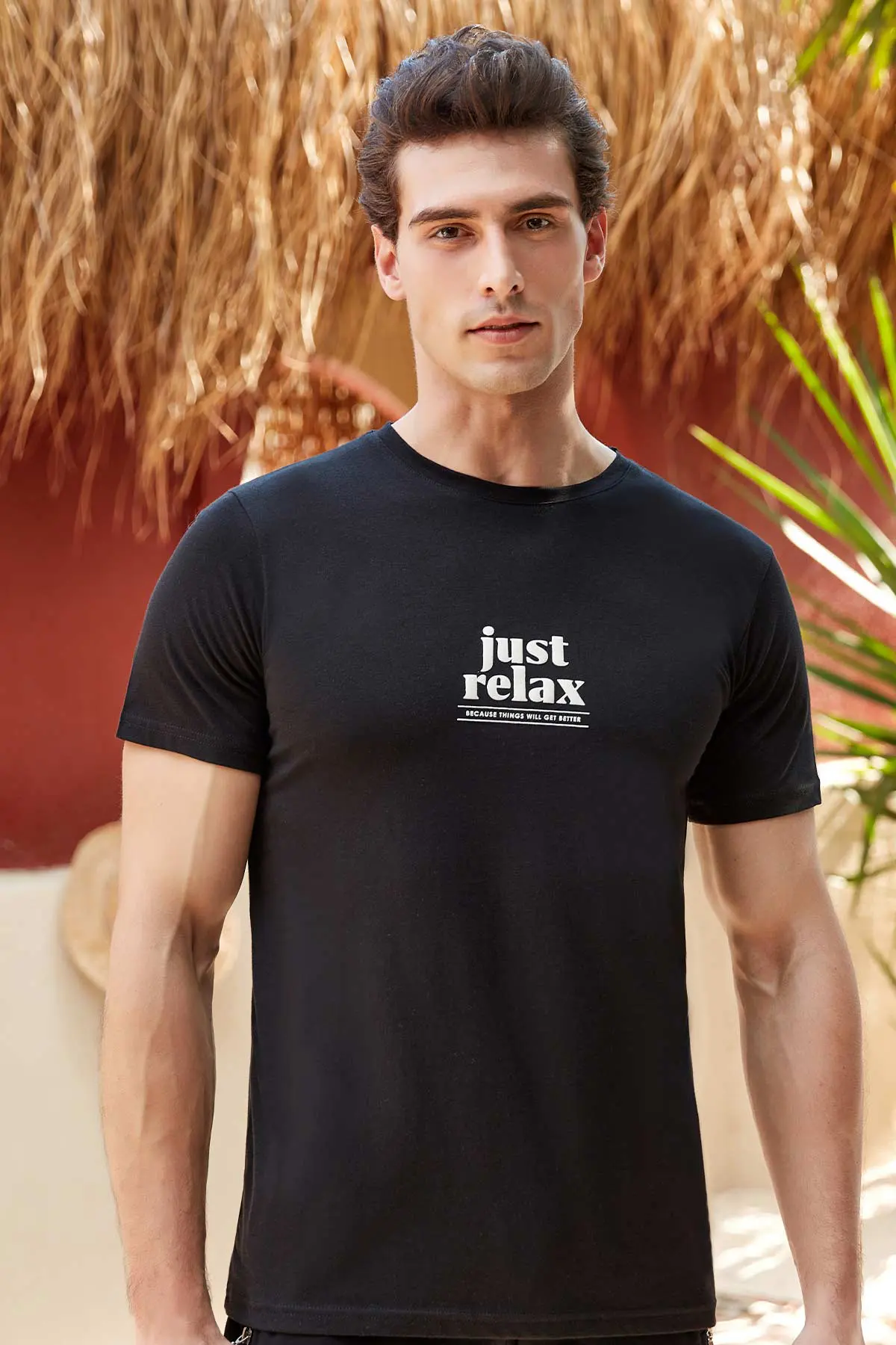 Berrak Berrak 4103 Erkek T-Shirt — Siyah