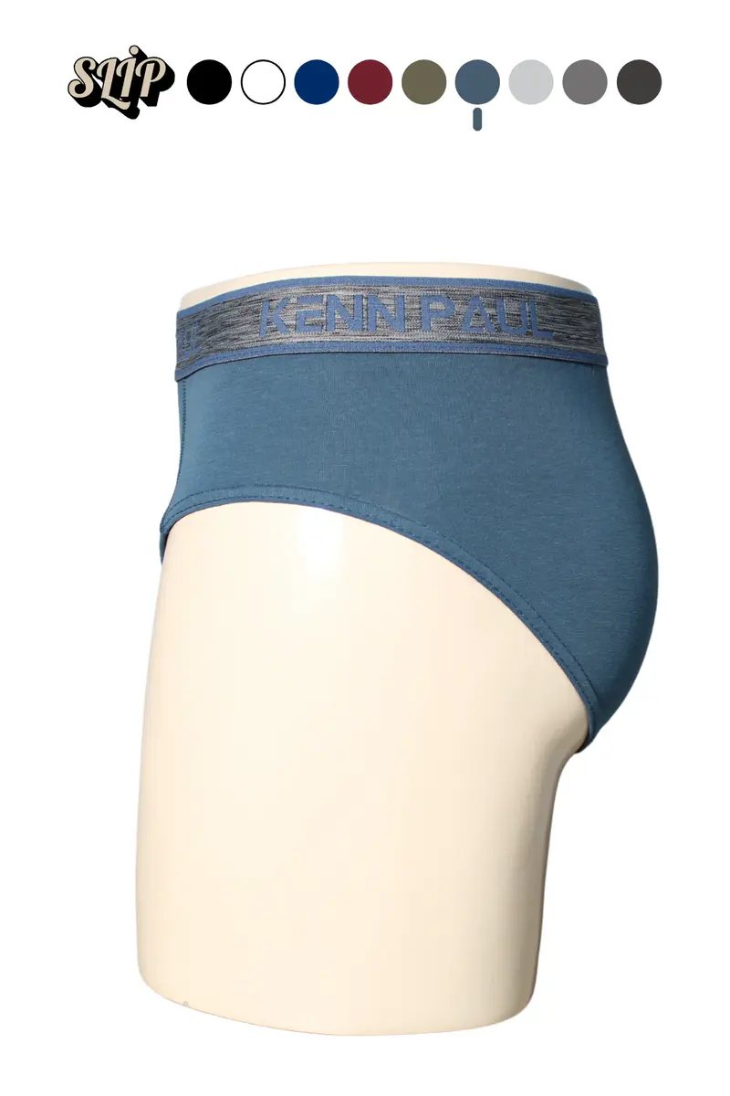 Kenn Paul Erkek Düz Pamuklu İndigo Boxer | Slip Boxer