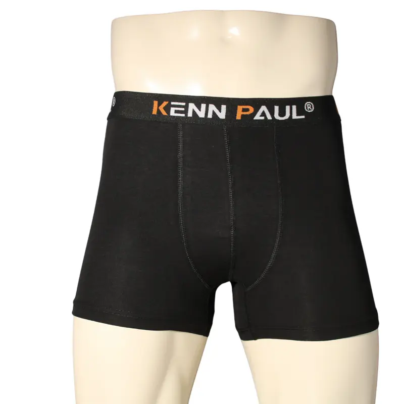 Kenn Paul Erkek Siyah Premium Modal Boxer | Yumuşak Kumaş | Modern Boxer