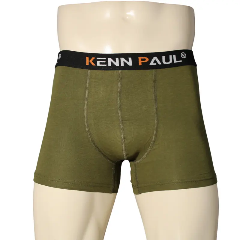 Kenn Paul Erkek Haki Premium Modal Boxer | Rahat Boxer | Esnek Kumaş