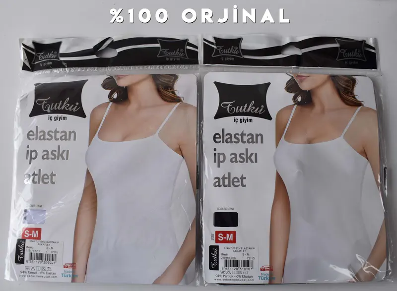 Tutku Tutku Elestan İp Askılı Bayan Atlet