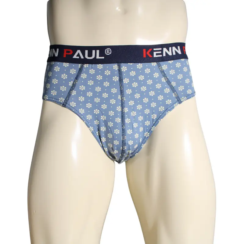 Kenn Paul Erkek Slip Desenli Pamuklu Lüks Boxer Esnek