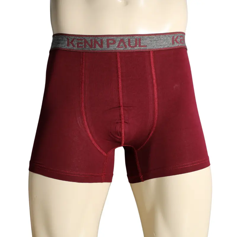 Kenn Paul 3'lü Erkek Düz Pamuklu Lüks Boxer -Fitted