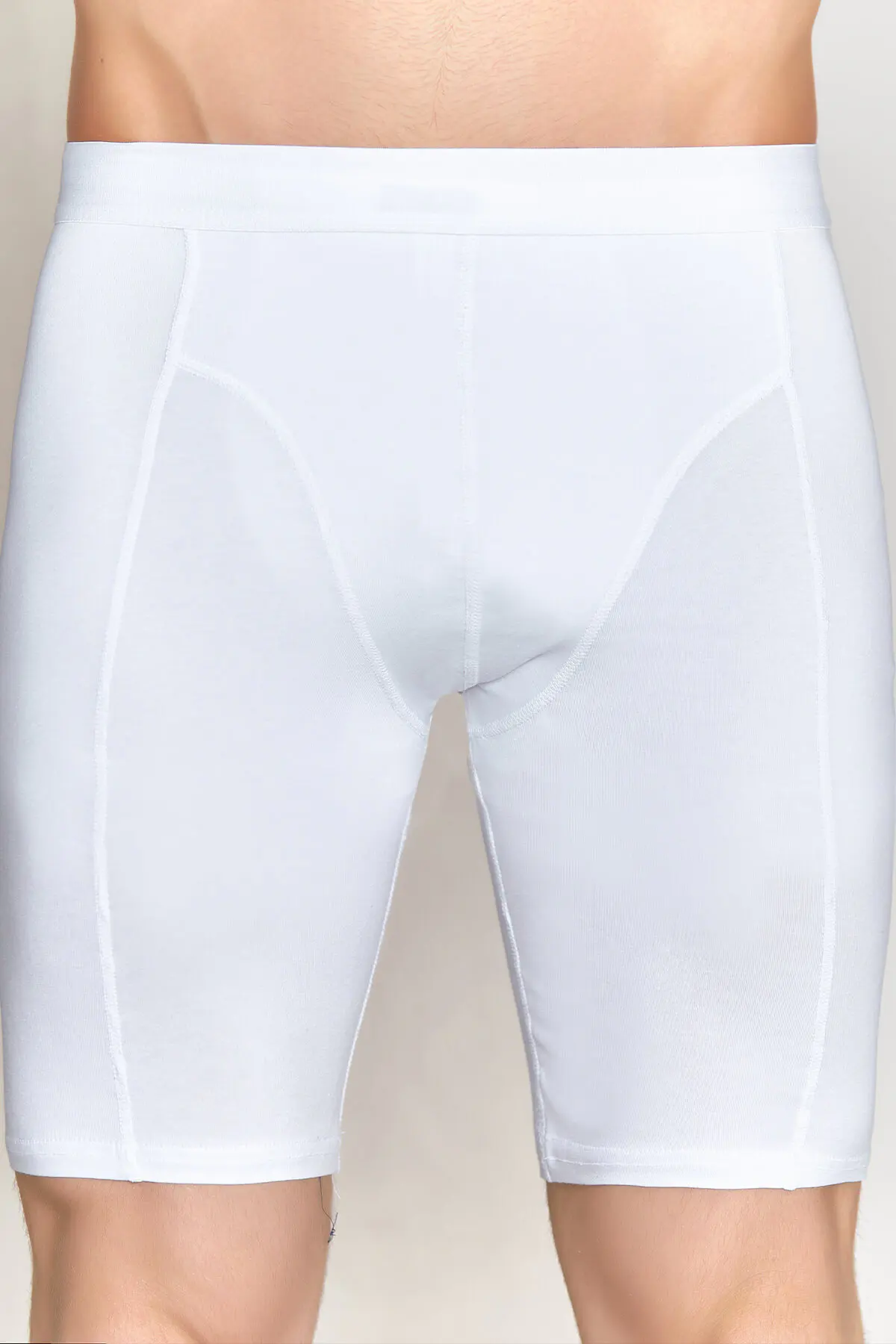 Berrak Berrak 1125 Erkek Uzun Boxer — Beyaz