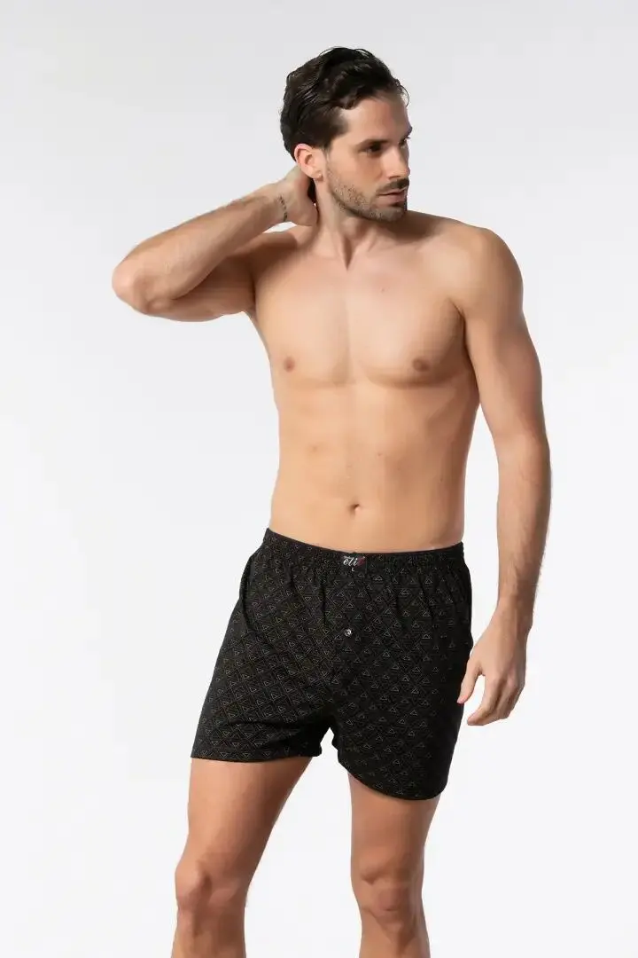Tutku Tutku Elit 1102 Havlu Bel Erkek Penye Desenli Boxer