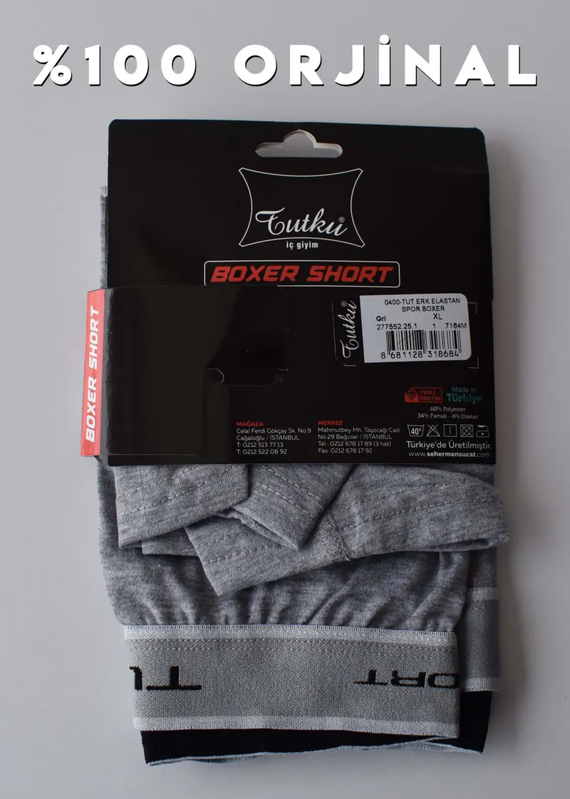 Tutku Tutku Erkek Elestan Spor Boxer