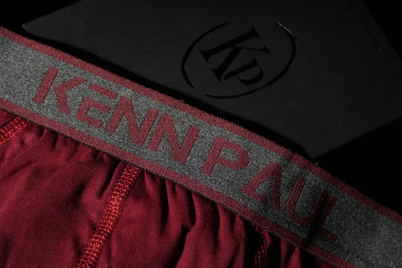 Kenn Paul Erkek Düz Pamuklu Bordo Boxer | Slip Boxer