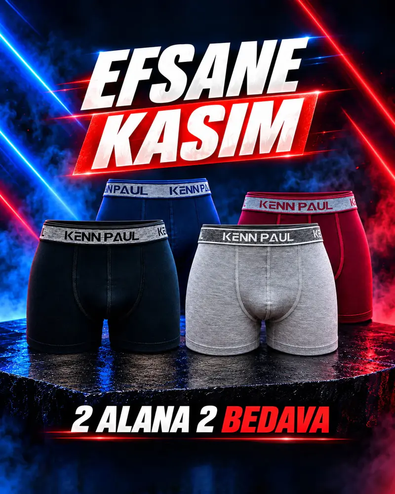 Kenn Paul 4'lü Erkek Boxer Set