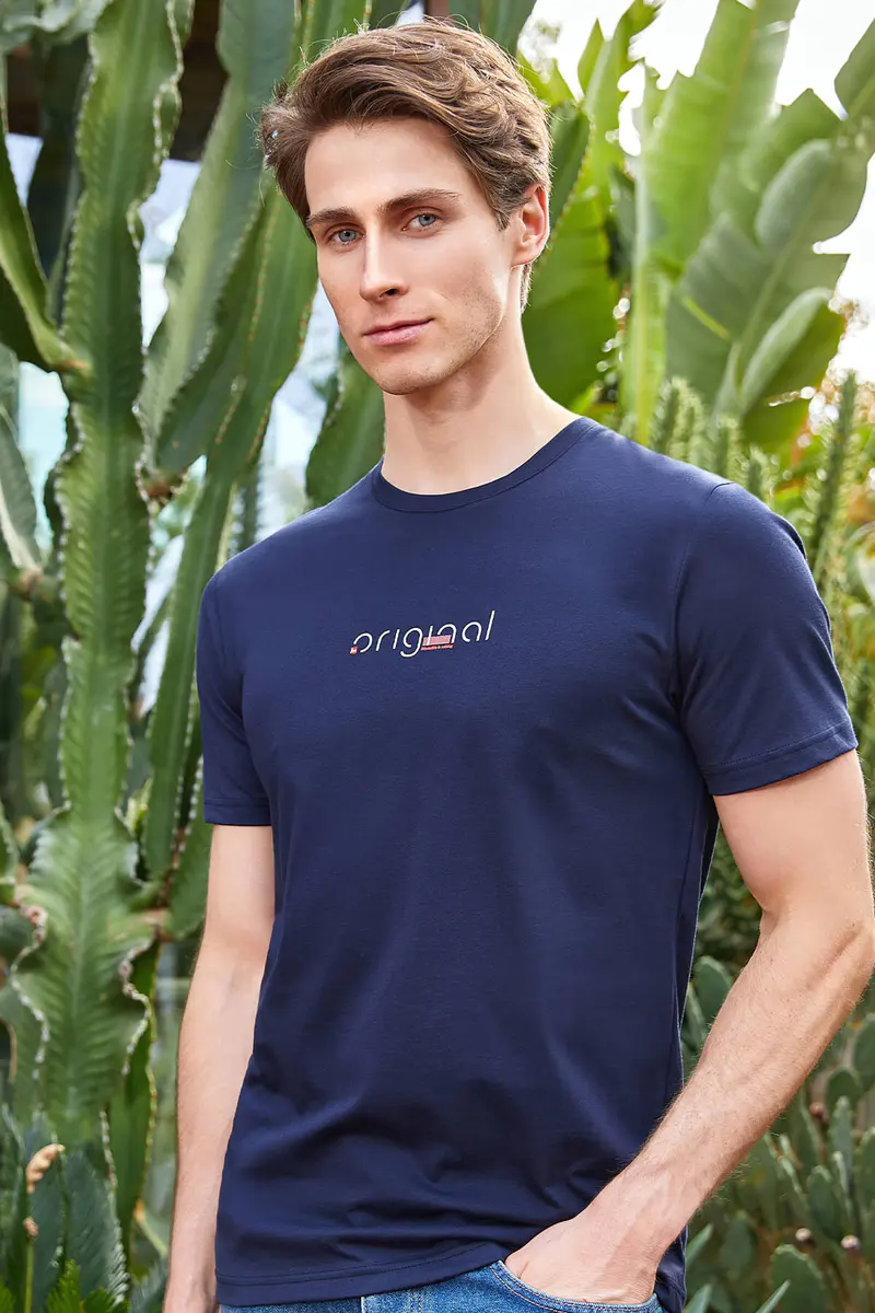 Berrak Berrak 4110 Erkek T-Shirt — Lacivert