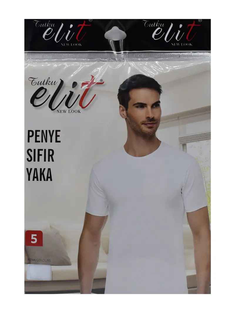 Tutku Tutku Elit 1003 Erkek Penye Sıfır Yaka Fanila