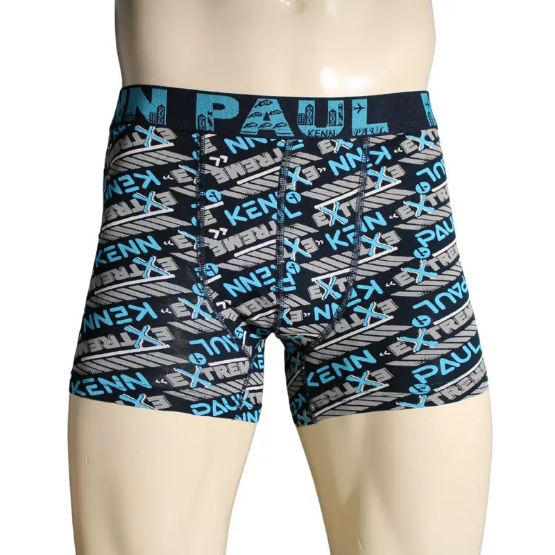 Kenn Paul Erkek Desenli Pamuklu Lüks Boxer | Esnek Boxer | Yumuşak Boxer |