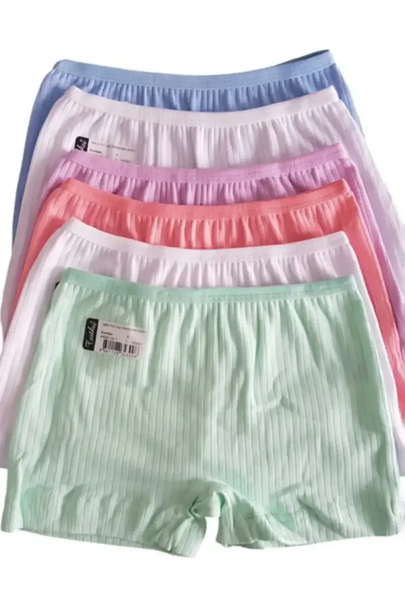 Tutku Tutku 0853 Pandora Kız Çocuk Boxer Şort 6'lı