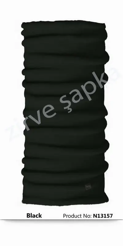 Zirve Şapka Çok Amaçlı Bandana — Black Bandana
