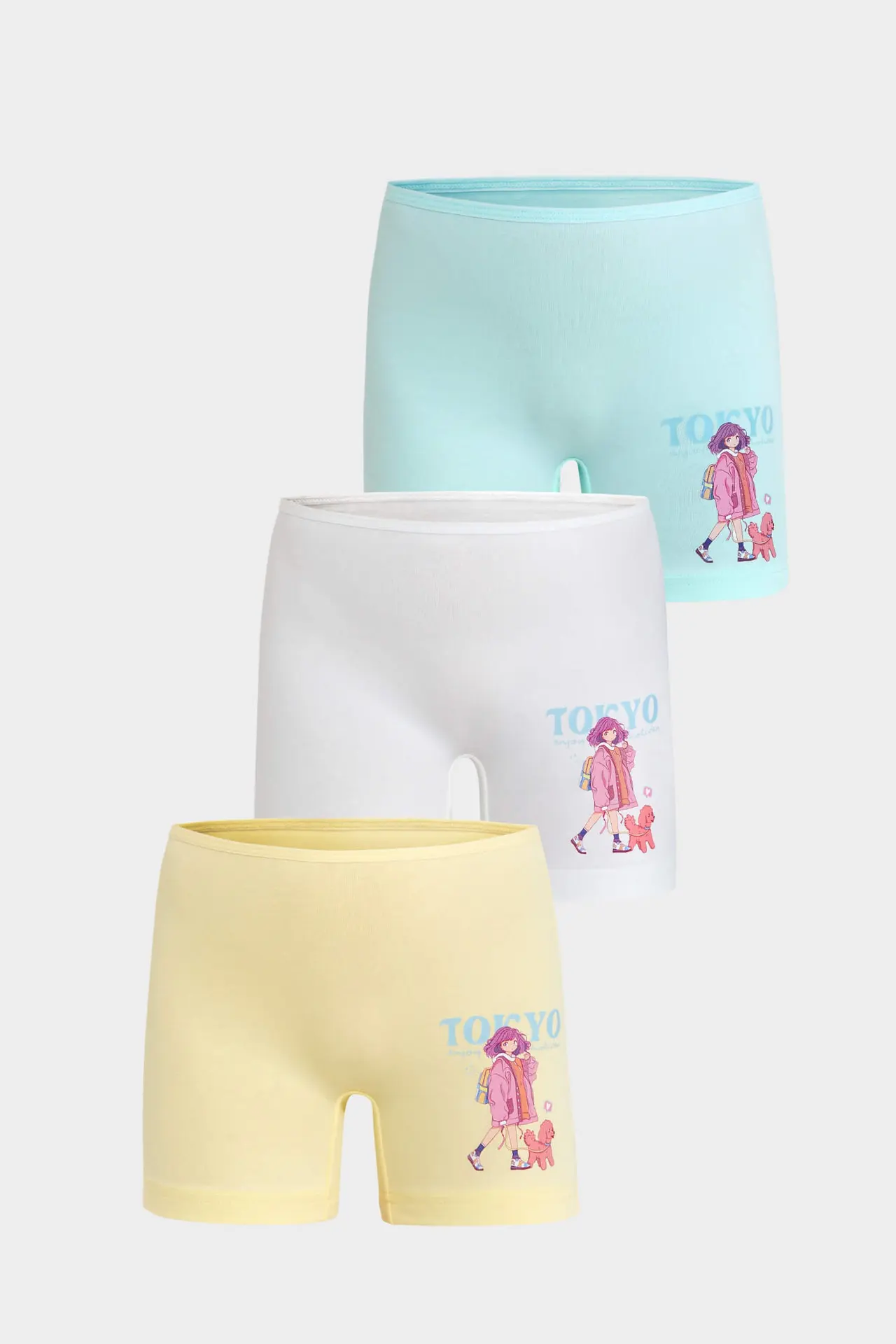 Berrak Berrak 5649 Kız Çocuk 3'lü Boxer