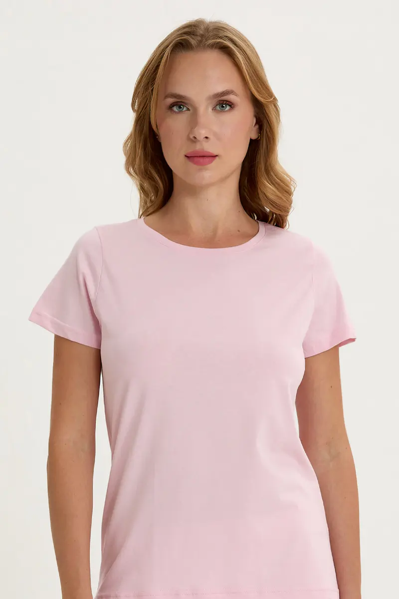 Berrak Berrak 8133 Kadın T-Shirt — Pembe