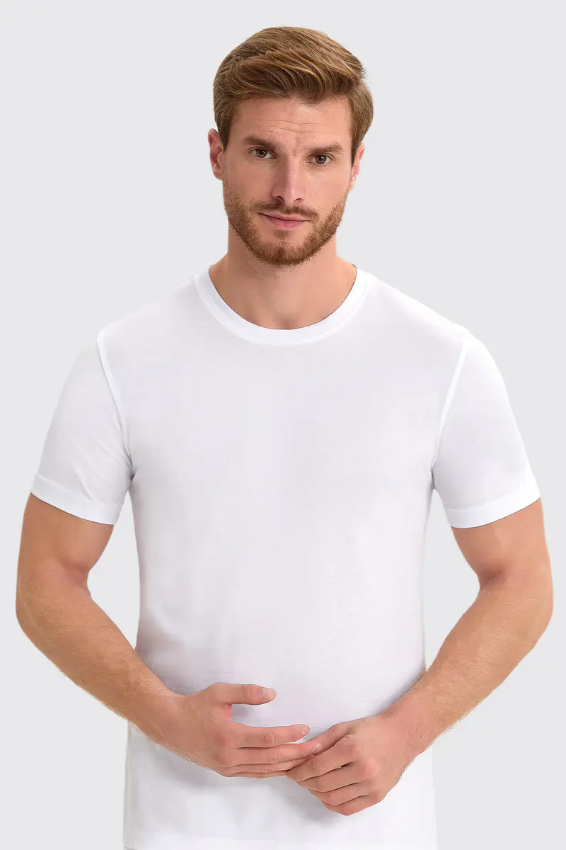 Berrak Berrak 4097 Erkek T-Shirt — Beyaz